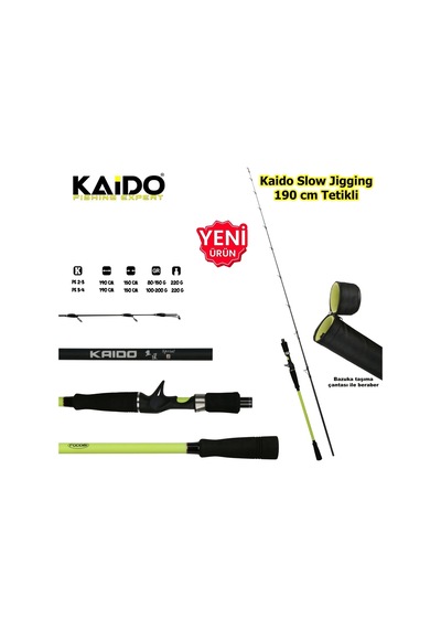 Kaido Slow Jig Kamışı 190 Cm Pe 1-2 Tetiksiz