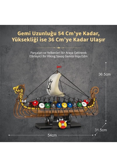 Reobrix Viking Ship 66101 Brick Yapım Seti