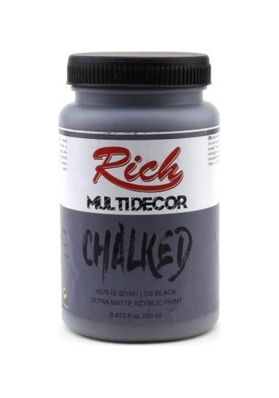 Rich Multi Decor Chalked Akrilik 250Ml N 4576 Is Siyah