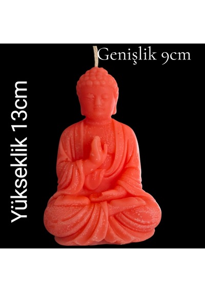 Dekoratif Buda Heykeli Kokulu Mum Çok Renkli