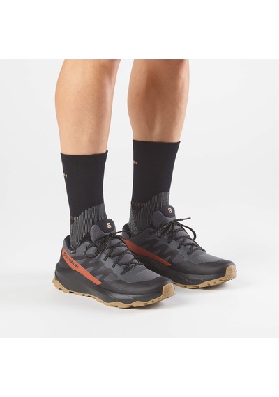 Salomon Outscape Gtx Erk Outdoor Ayakkabı Asphalt/black/arabian Spice L49233000 Siyah