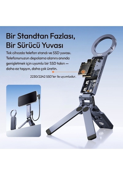 Ulanzi Ma58 Ssd Enclosure 10gbps Manyetik Telefon Standı Tripod - S046