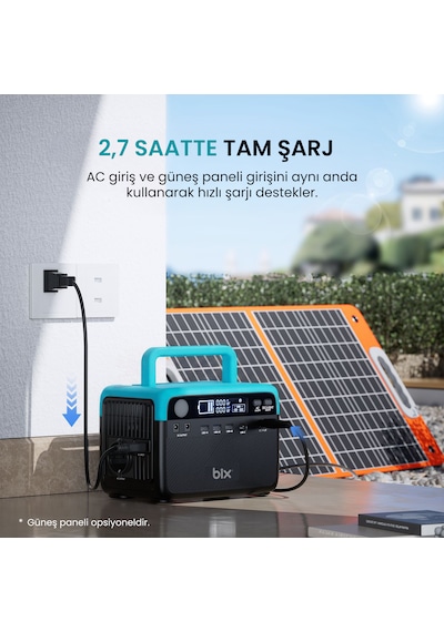 Bix Ps60k 192wh 300w 230v 50hz Taşınabilir Güç İstasyonu