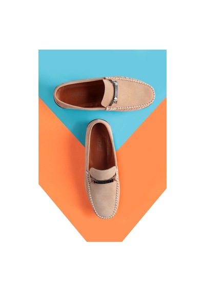 Halb Hakiki Deri Erkek Günlük Ayakkabı, Loafer Ayakkabı, Hafif Ayakkabı, Tokalı Loafer, Süet Loafer
