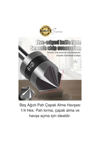 A Kalite 3 Parça Premium Havşa Açma Matkap Ucu Seti Hss Bits Uçlu Paslanmaz Çelik Kalın 12-16-19 Mm