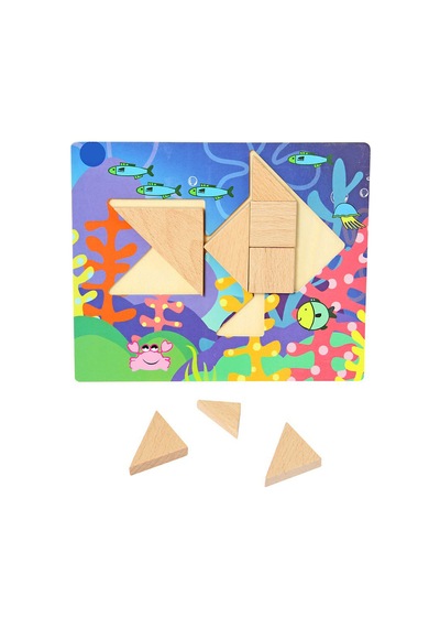 9 Module Tangrem Zeka Geliştirici Eğitici Tangrem Seti 9 Farklı Şekil Puzzle Eğlenceli Tangrem Set