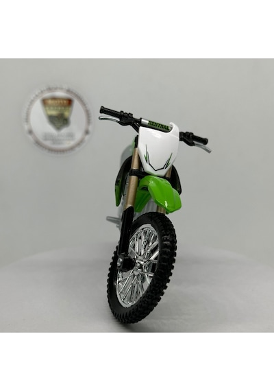 Kawasaki Kx 450f 1:18 Diecast Model Motosiklet Lisanslı Metal Maket Oyuncak