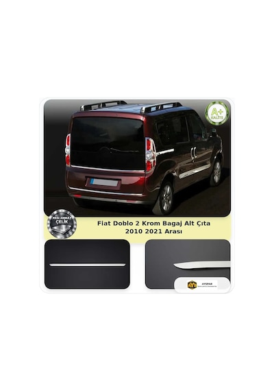 Fiat Doblo 2 Krom Bagaj Alt Çıta 2010-2021 Arası