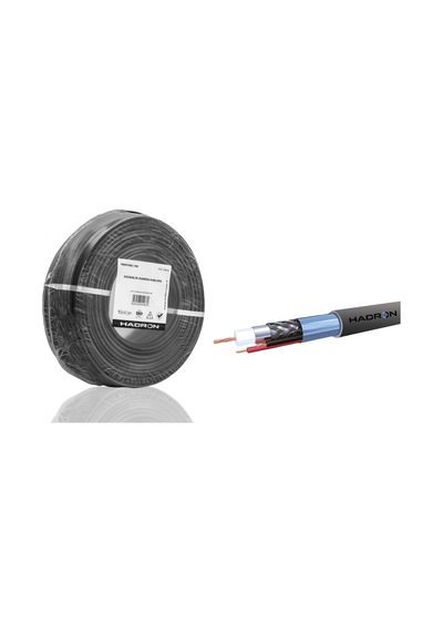 50 Mm Ölçülü Cctv Kablo Mini Coax Eco Cca Pe 2x0. Dış M Siyah 100