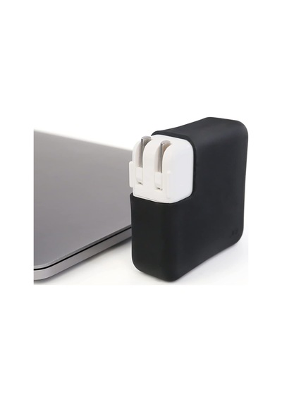 Macbook Şarj Aleti Kılıfı Silikon 45w A1374/a1436 Magsafe 1-2, 70w A2520 Usb-c Uyumlu Air 11/13.3 Ve Pro 14.2 Adaptör Koruyucu Siyah Belirtilmemiş