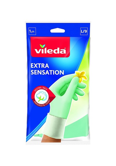 Extra Sensation Eldiven,%100 Doğal Lateks, L 10'lu Set