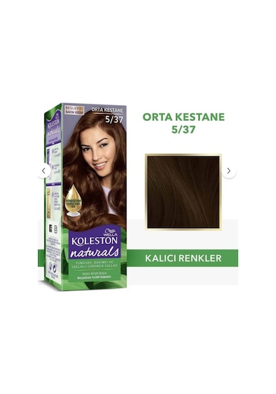 Koleston Naturals 5/37 Orta Kestane Saç Boyası