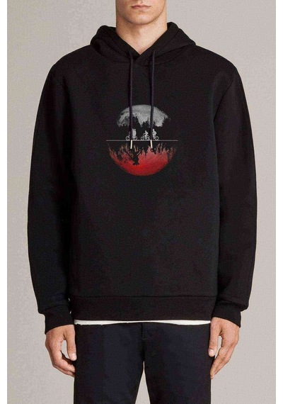 Stranger Things Eleven Dustin Demogorgon Baskılı Erkek Sweat (531004725)