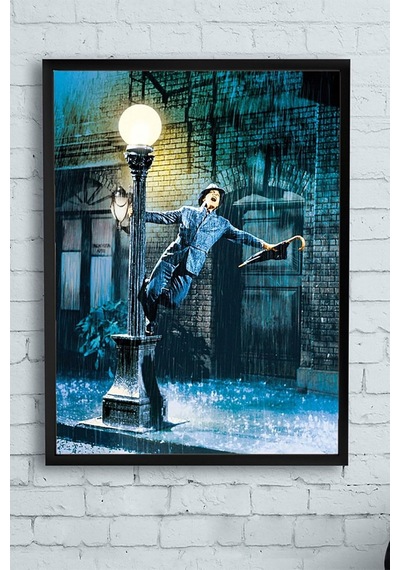 Pster13290 Singin In The Rain Film Afişi Çerçeveli Tablo 2 21x30cm
