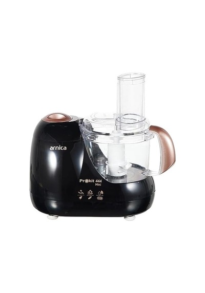 Prokit 444 Mini Mutfak Robotu, 600 W, 1 L Hazne, Hamur Karıştırma, Paslanmaz Çelik Bıçak, Rose Acı Kahverengi