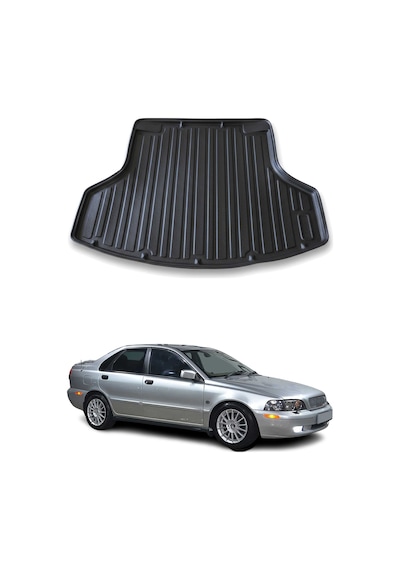 Volvo S40 1995-2004 Arası Uyumlu Araca Özel Kauçuk Tpe Bagaj Havuzu Siyah