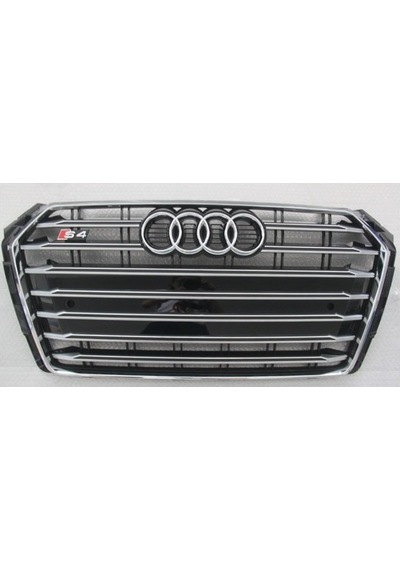 Autogp Audi A4 S4 Ön Panjur Izgara Model 2016+ B9 Siyah Krom