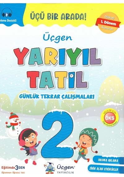 Üçgen 2.sınıf Yarıyıl Tatil+winter Holiday İngilizce Yarıyıl Tatil