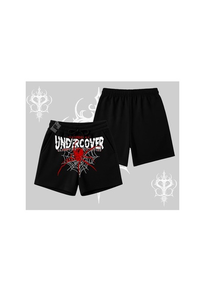 Tarzsokak Beyaz Şort Spider Undercover Siyah