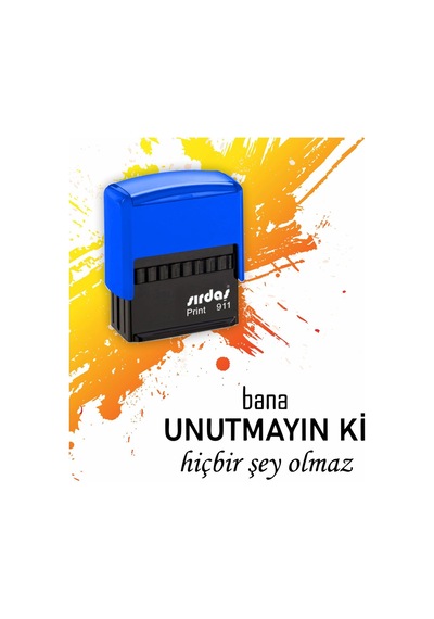 Bana Unutmayın Ki Hiçbir Şey Olmaz Özel Tasarım Siyah Kaşe Diğer