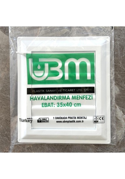 Ubm 35x40 Banyo Wc Havalandırma Menfezi Yapışkanlı Cam Menfez Hediyeli