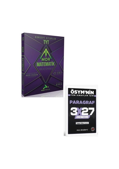 2027 Paraf 2027 Tyt Mor Matematik Konsept Soru Kütüphanesi+ Evp Akademi Paragraf