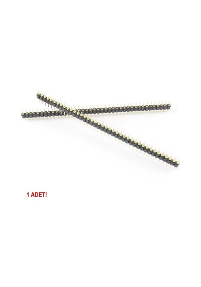 1x40 Pin Precision Erkek Header Tek Sıra 2.54mm 180 Derece Altın Kaplama Yuvarlak Kırılabilir