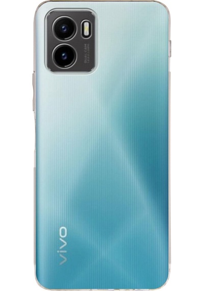 Vivo Y15s Kamera Korumalı Tıpalı Şeffaf Silikon Kılıf