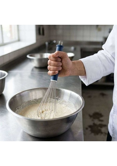 Çelik Çırpıcı 35 Cm Plastik Sap Çok Renkli
