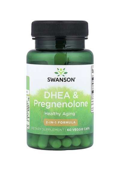 Swanson Vitamins, Dhea & Pregnenolone, 60 Veggie Caps