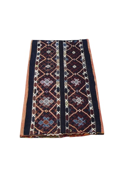 Kilim Antik El Dokuma Yün Çuval Sumak Malatya Kilimi 0061 - Yeni - Çok Renkli