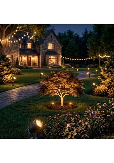 Spot Çime Saplamalı Ledli Bahçe Armatürü 220v Amber