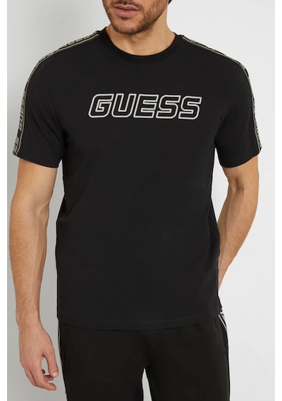 Guess Erkek Logolu T-shirt Xl Siyah