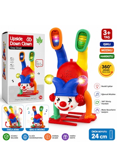 23 Cm Işıklı Ve Müzikli Palyaço Ajan P
