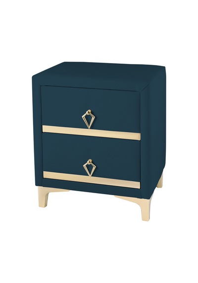 Doppia Linea Gold Iki Çekmeceli Mavi Komodin- Kumaş Döşemeli Yatak Odası 2 Çekmeceli Komodin Modeli Doppia Linea Gold Iki Çekmeceli Mavi Komodin- Kumaş Döşemeli Yatak Odası 2 Çekmeceli Komodin Modeli