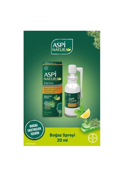 Bayer Aspi Natura Boğaz Spreyi 20 Ml