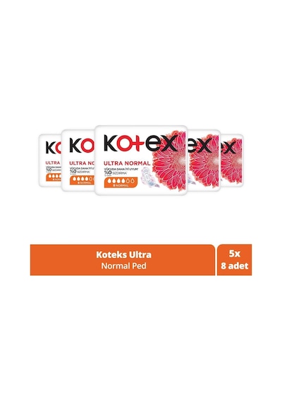 Kotex Ultra Normal Ped 8 Adet X 5
