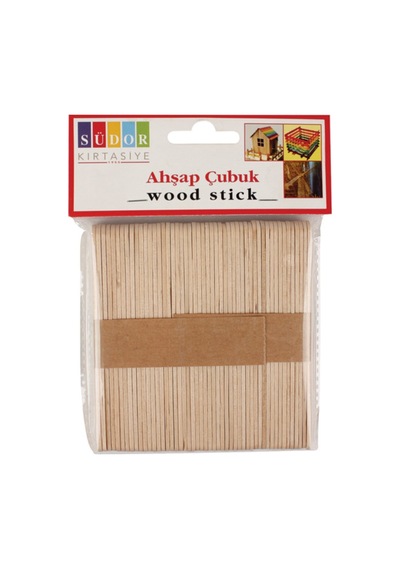 Bs68 Ahşap Çubuk Küçük Dondurma Çubuğu 50 Li 10 Paket