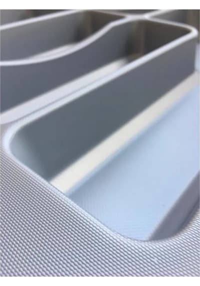 2'li Set 37x49 Cm Mutfak Çekmece Içi Düzenleyici Kesilebilir Kepçelik & Kaşıklık 37x49 Gri