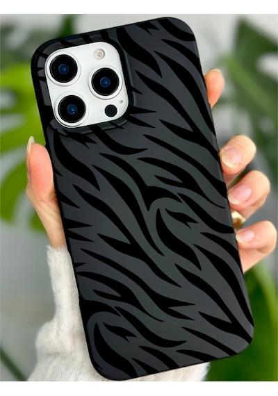 Apple Uyumlu iPhone 15 Pro Max İle Premier Kalite Özel Üretim Baskılı Silikon Telefon Kılıfı Bc 5 Siyah