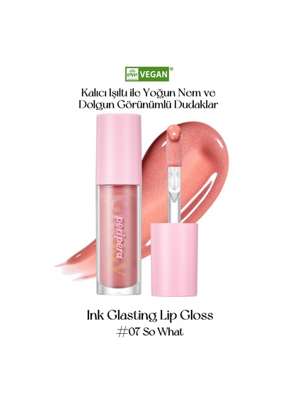 Dudaklara Dolgun Ve Işıltılı Görünüm Sunan Gloss Perıpera Ink Glasting Lip Gloss 7 So What 7 So What