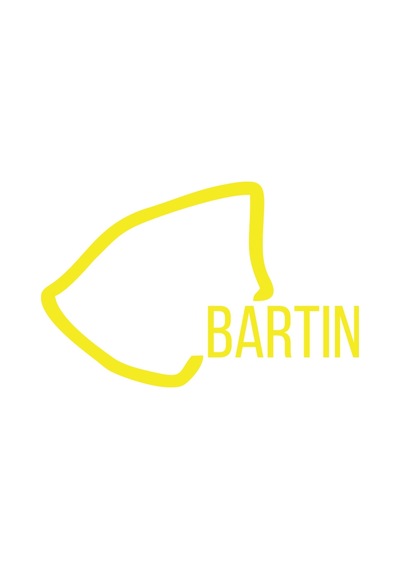 Bartın Harita Araba Sticker 17x17 Cm Sarı
