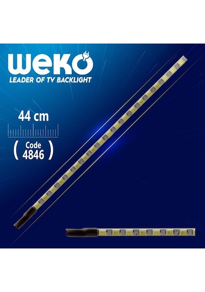 20'' Universal Monitör E-led 75 Ledli 2835 440mm 12v Çift Led+sürücü+kablo Takım