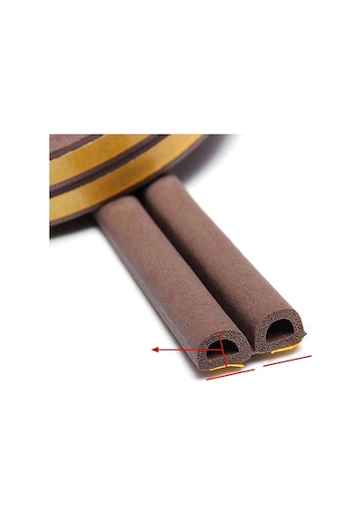 Kapı Pencere Fitili Soğuk İzolasyon Bandı Kendinden Yapışkanlı Güçlü Kauçuk Yalıtım Bant 2x10 20 Mt 20 M
