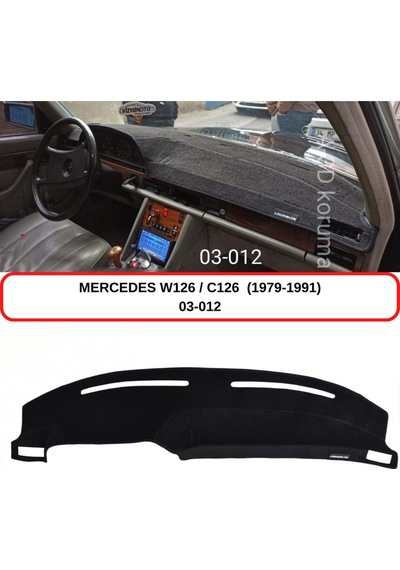 MERCEDES -BENZ W126/C126 (1979-1991) TORPİDO KORUMASI / HALISI / ÖRTÜSÜ / KILIFI
