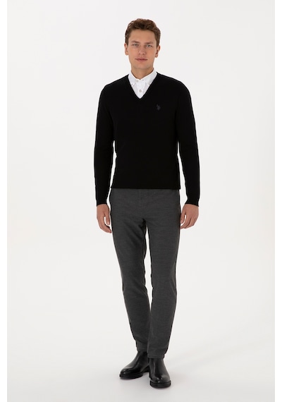 U.S. Polo Assn. Erkek Siyah Basic Kazak 50313662-VR046