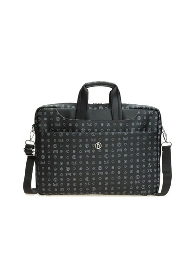 Bilik Deri Monogram Siyah Unisex Laptop & Evrak Çantası BRIEFCASE Siyah