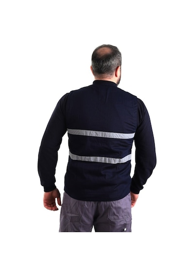 Eser - V Yaka Gabardin Yelek - İş Yeleği - Lacivert