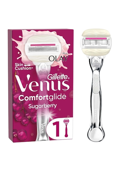 Gillette Venus Comfort Glide Sugarberry Tıraş Makinesi + Başlık 4'lü