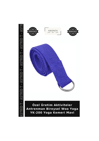 Özel Üretim Aktiviteler Antrenman Bireysel Woo Yoga Yk-200 Yoga Kemeri Mavi